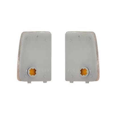 New Pair Of Side Marker Lights Compatible With Chevrolet Caprice 1987-90 5974650 Gm2551102 5974649 thumbnail 5