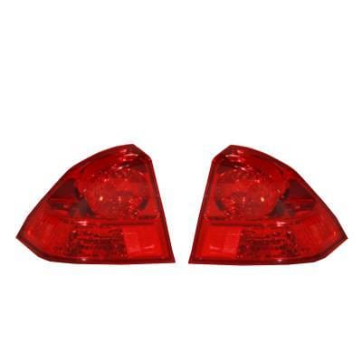 New Left And Right Outer Tail Light Compatible With Honda Civic Sedan 2003 2004 2005 33501-S5d-A51