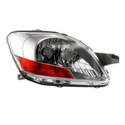 Headlight Assembly Right Passenger Side Compatible With 2007-2011 Toyota Yaris Base Sedan H4 Clear