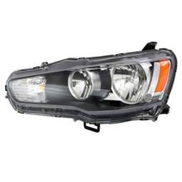 Headlight Assembly Left Driver Side Compatible With 2008-2009 Mitsubishi Lancer Ralliart Sedan