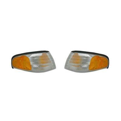 New Pair Of Back Up Lights Compatible With Ford Mustang 1994-1998 F4zz-13200-A Fo2521125 Fo2520125 thumbnail 2