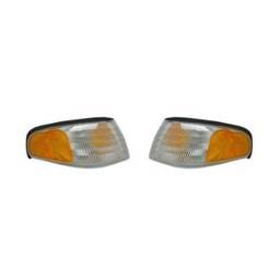 New Pair Of Back Up Lights Compatible With Ford Mustang 1994-1998 Fo2521125 Fo2520125 F4zz 13201 A