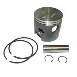 Port Side .030 Over Piston Kit With Rings Compatible With 1994-2006 Mercury Mariner V6 3.0L 2-Stroke