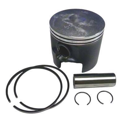 Starboard Side .015 Over Piston Kit With Rings Compatible With 1988-2006 Mercury Mariner V4 2-Stroke
