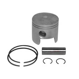 Standard Bore Piston Kit With Rings Compatible With 1984-2006 Yamaha 25Hp Inline 3-Cylinder 2-Stroke