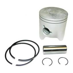 Piston Kit .040 Over With Rings Compatible With 1984-2006 Yamaha 60Hp 70Hp Inline 3-Cylinder