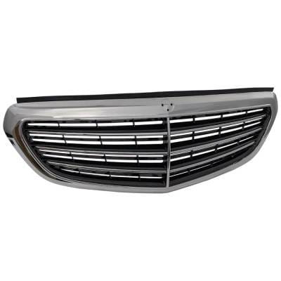 Chrome Grille Assembly Compatible With Mercedes Benz E350 4Matic 6 Cyl 3.5L 2014-2016 Mb1200165 thumbnail 5