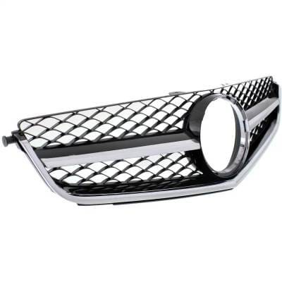 New Chrome Shell Grille Assembly Compatible With Mercedes Benz C63 Amg Base 8 Cyl 6.3L C63 Amg thumbnail 5