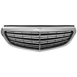 New Chrome Grille Assembly Compatible With Mercedes Benz E350 4Matic 6 Cyl 3.5L 2014-2016 Mb1200165