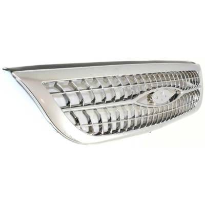 New Chrome/Painted Black Grille Assembly Compatible With Ford Windstar Se 6 Cyl 3.0L Windstar Sel 6 thumbnail 5