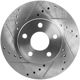 New Cross-Drilled And Slotted Brake Disc Compatible With Buick Chevrolet Pontiac Corsica Lt 6 Cyl