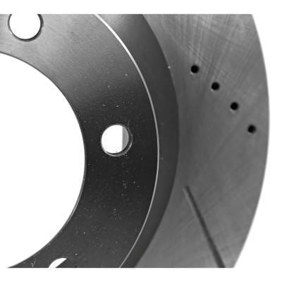 New Cross-Drilled Brake Disc Compatible With Dodge Jeep Durango Gt 6 Cyl 3.6L Grand Cherokee Laredo thumbnail 13
