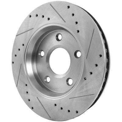 New Cross-Drilled Brake Disc Compatible With Chrysler Dodge Grand Caravan Canada Value Package 6 Cyl thumbnail 11