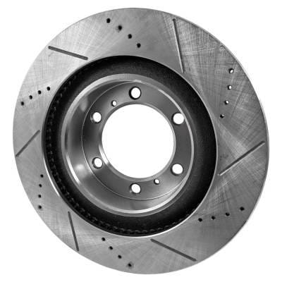New Cross-Drilled Brake Disc Compatible With Dodge Jeep Durango Citadel 8 Cyl 5.7L Grand Cherokee thumbnail 5