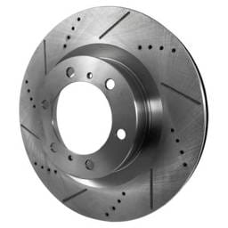 New Cross-Drilled Brake Disc Compatible With Dodge Jeep Durango Citadel 6 Cyl 3.6L Grand Cherokee