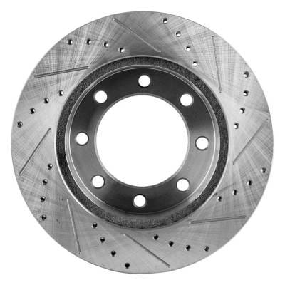 New Cross-Drilled Brake Disc Compatible With Ford F-350 Super Duty Fx4 8 Cyl 5.4L F-250 Super Duty thumbnail 7