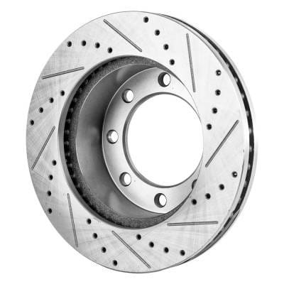 New Cross-Drilled Brake Disc Compatible With Ford F-250 Super Duty Xlt 8 Cyl 5.4L F-250 Super Duty thumbnail 5
