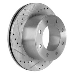 New Cross-Drilled Brake Disc Compatible With Ford F-250 Super Duty Lariat 8 Cyl 6.7L 2012 Production