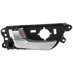 Front Driver Side Interior Door Handle Compatible With 2013-2017 Hyundai Veloster Silver With Lock