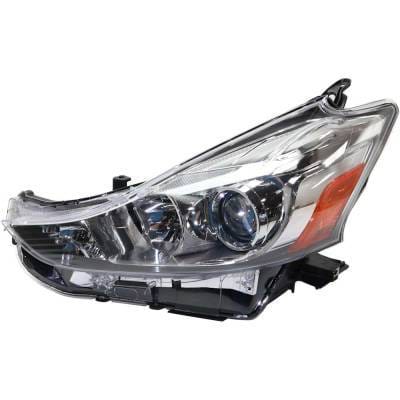 Headlight Compatible With 2015-2018 Toyota Prius V 1.8L I4 Left Driver Side Halogen Repty100144q