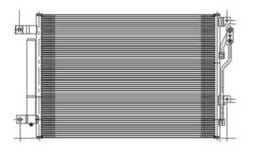 New A/C Condenser Compatible With 2013-2016 Dodge Dart 1.4L 2.0L 2.4L L4 Ch3030250 55111484Ad