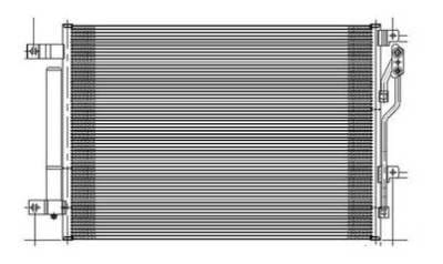 New A/C Condenser Compatible With 2013-2016 Dodge Dart 1.4L 2.0L 2.4L L4 Ch3030250 55111484Ad thumbnail 3