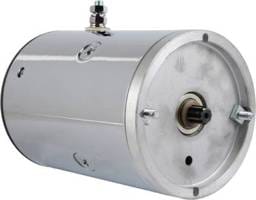 12V Chrome Hydraulic Pump Motor Compatible With Dell Maxon Waltco Liftgates Sno-Way Boss Northman