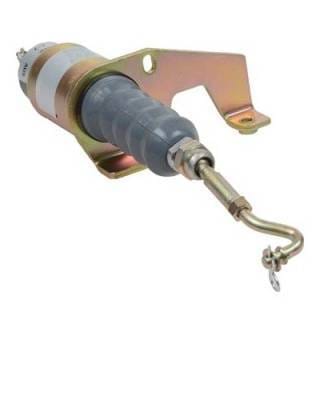 New 12 Volt 2 Terminal Shut Down Continous Duty Solenoid Compatible With Cummins Deutz Bosch Rsv thumbnail 2