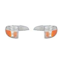 New Pair Of Turn Signal Lights Compatible With Ford Explorer 95-01 F67z-13200-Aa Fo2521130 Fo2520130
