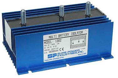 New 1 Input 130 Amp 2 Battery Isolator Compatible With Sure Power 1202Dl I01202d 48120 1202 22-16 thumbnail 2