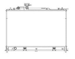 New Radiator Compatible With 2011-2012 Mazda Cx-7 2.5L L4 2488Cc Automatic Transmission L555