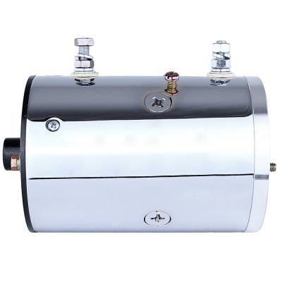 Chrome Dc Motor Compatible With Fenner Stone Spx Hydraulic Pump 12 Volt Clockwise 9 Spline 4 Field thumbnail 3
