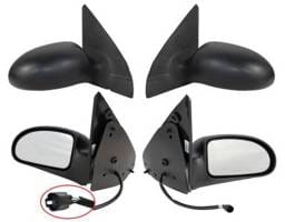 New Door Mirror Pair Compatible With Ford 02-07 Focus Power W/O Heat Fo1320180 Fd80r 955020