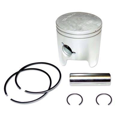 Piston Kit .040 Over With Rings Compatible With 1984-2006 Yamaha 40Hp 50Hp Inline 3-Cylinder