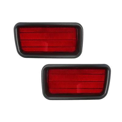 New Pair Of Reflector Lights Compatible With Mitsubishi Montero Sport 2003 2004 Mr439716 Mi1185101