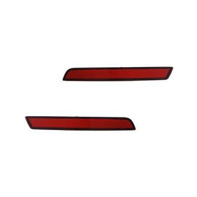 New Pair Of Reflector Lights Compatible With Chevrolet Malibu 2013-2014 20998413 Gm1185106 20998412 thumbnail 2
