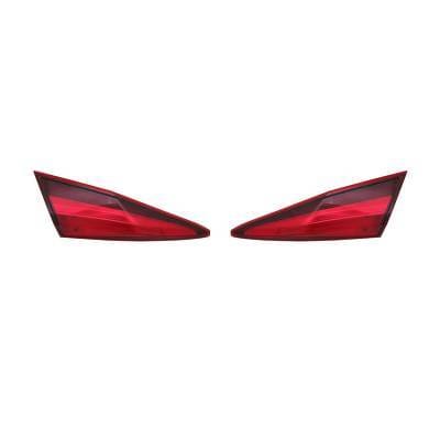 New Inner Tail Light Pair Compatible With Honda Civic Sedan 2016 34150-Tba-A01 34155Tbaa01 thumbnail 2