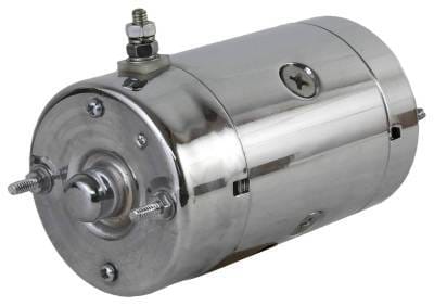 Chrome Starter Motor Hitachi Type Compatible With Harley Davidson Fxef Fat Bob 1200Cc 1340Cc thumbnail 6