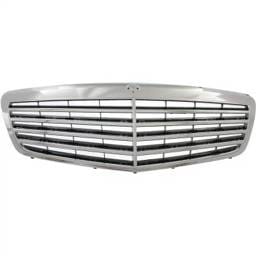 New Chrome Shell Grille Assembly Compatible With Mercedes Benz S63 Amg Base 8 Cyl 5.5L S550 Base 8