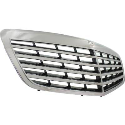 New Chrome Shell Grille Assembly Compatible With Mercedes Benz S550 4Matic 8 Cyl 5.5L S450 4Matic 8 thumbnail 5