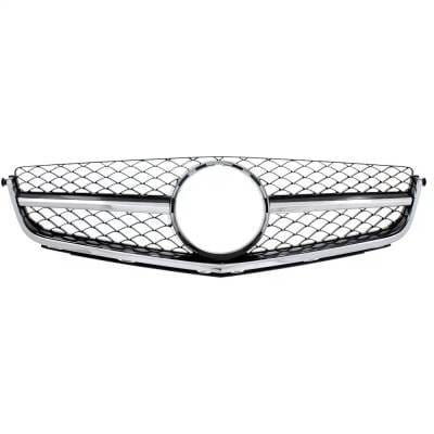 New Chrome Shell Grille Assembly Compatible With Mercedes Benz C63 Amg Edition 507 8 Cyl 6.3L C63