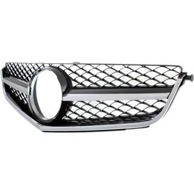 New Chrome Shell Grille Assembly Compatible With Mercedes Benz C63 Amg Edition 507 8 Cyl 6.3L C63 thumbnail 3
