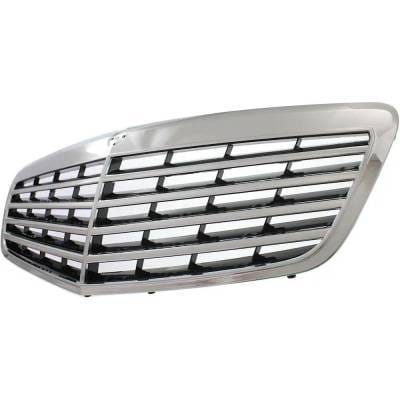 New Chrome Shell Grille Assembly Compatible With Mercedes Benz S63 Amg Base 8 Cyl 5.5L S63 Amg Base thumbnail 3
