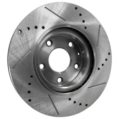 New Cross-Drilled And Slotted Brake Disc Compatible With Mazda Cx-3 Gs 4 Cyl 2.0L 3 Sport 4 Cyl 2.0L thumbnail 7