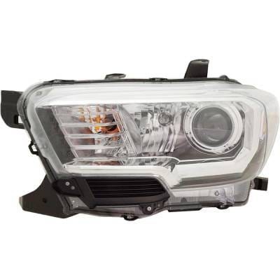Headlight Compatible With 2018 Toyota Tacoma 2.7L 3.5L I4 Left Driver Side Halogen Rt10010044q 278Hp