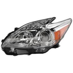 Headlight Compatible With 2012-2015 Toyota Prius 1.8L I4 Left Driver Side Halogen Rept100386 134Hp
