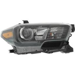 Headlight Compatible With 2017-2019 Toyota Tacoma 2.7L 3.5L I4 Right Passenger Side Halogen