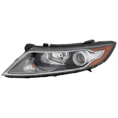 Headlight Compatible With 2011-2013 Kia Optima 2.4L 2.0L I4 Left Driver Side Halogen Repk100132q