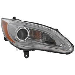 Headlight Compatible With 2011-2014 Chrysler 200 2.4L 3.6L I4 Ed3 Right Passenger Side Halogen