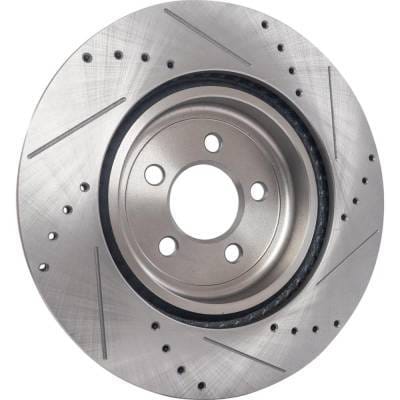 New Cross-Drilled Brake Disc Compatible With Dodge Charger Enforcer 8 Cyl 5.7L Charger Sxt 6 Cyl thumbnail 9